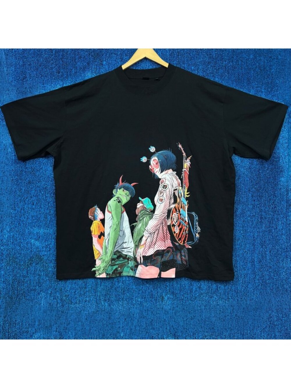 Gorillaz Tottenham Group Poster Oversized Trip Hop Tee XXL